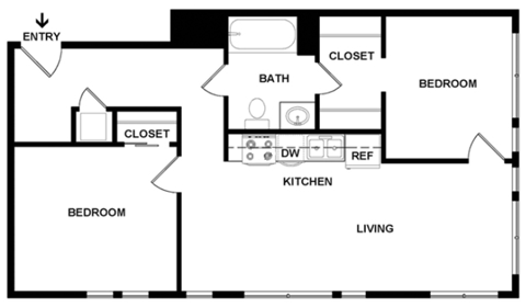 The Oliver | 2 Bedroom 